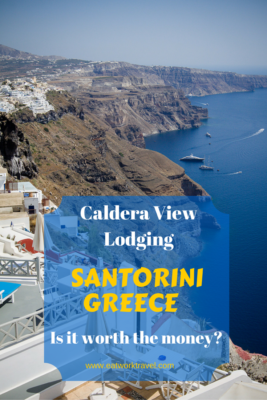 Considerations when choosing lodging in Santorini, Greece | www.eatworktravel.com