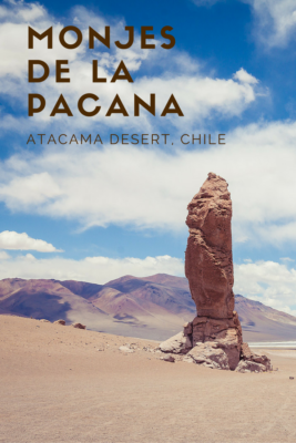 The Monjes de la Pacana in the Atacama Desert of Chile is the perfect spot to enjoy the scenery while having lunch. | www.eatworktravel.com