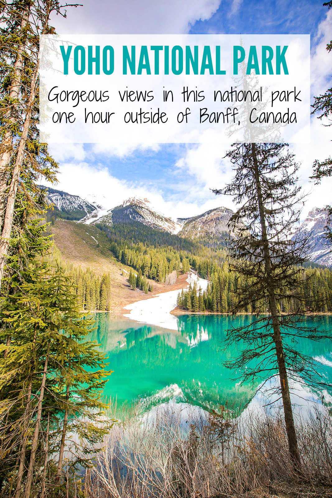Canada is a national park haven with so many across the country. YOHO National Park Canada has stunning landscape and hiking trials just an hour outside of Banff. | www.eatworktravel.com - The luxury, adventure travel couple!