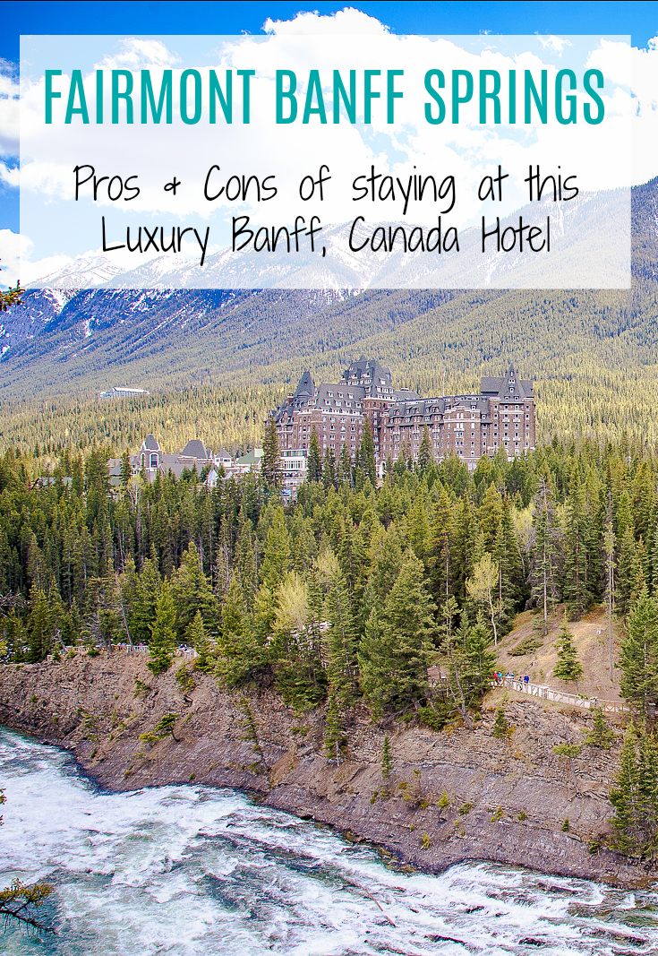 Looking for luxury lodging on your next trip to Banff? Check out our pros & cons of the Fairmont Banff Springs Hotel | luxury hotel, luxury Banff hotels, Fairmont Canada hotels, Banff places to stay
